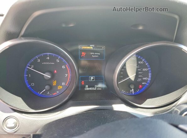 4S4BSANC1J3329068 2018 SUBARU OUTBACK Tan ხელსაწყოთა პანელის ხედი