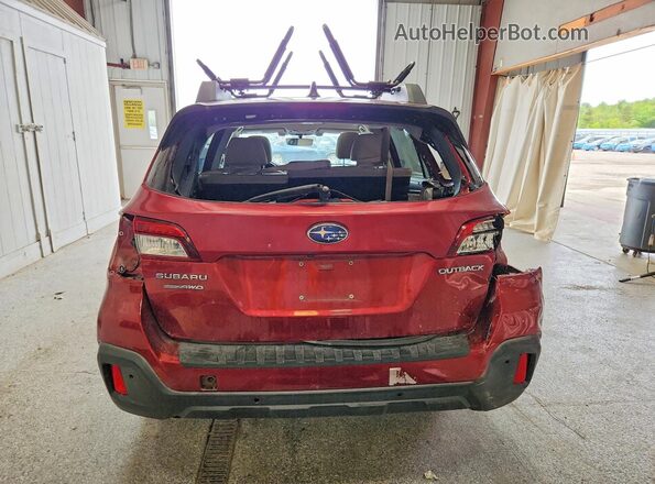 4S4BSANC1J3382465 2018 SUBARU OUTBACK Burgundy Rear view