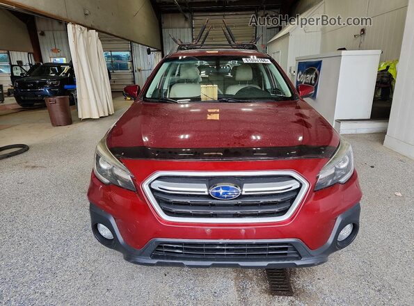 4S4BSANC1J3382465 2018 SUBARU OUTBACK Burgundy Front view