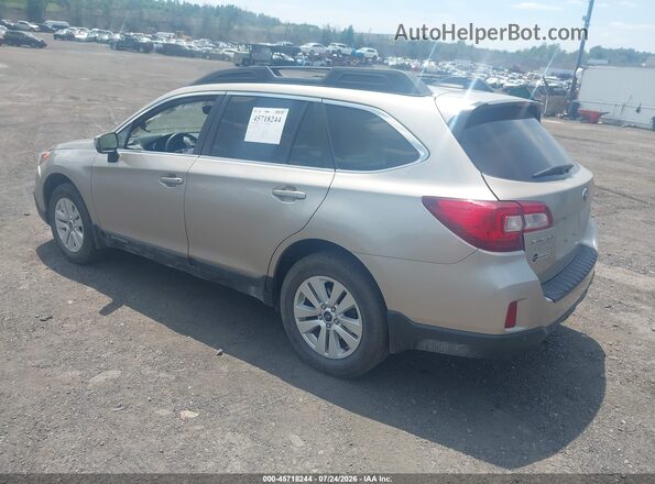 4S4BSANC2H3258148 2017 SUBARU OUTBACK Gold უკანა მარცხენა