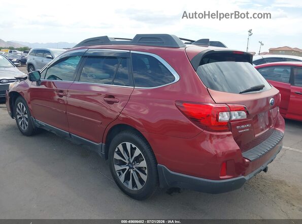 4S4BSANC2H3309292 2017 SUBARU OUTBACK Red უკანა მარცხენა