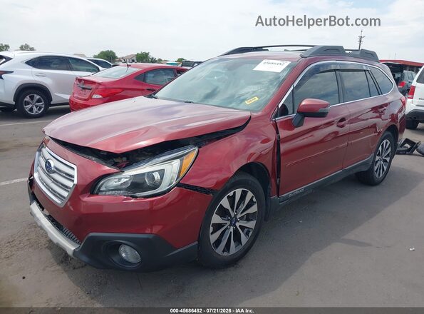 4S4BSANC2H3309292 2017 SUBARU OUTBACK Red წინა მარცხენა ხედი სამი მეოთხედიდან
