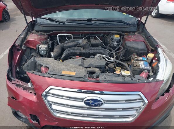 4S4BSANC2H3309292 2017 SUBARU OUTBACK Red უკანა ხედი