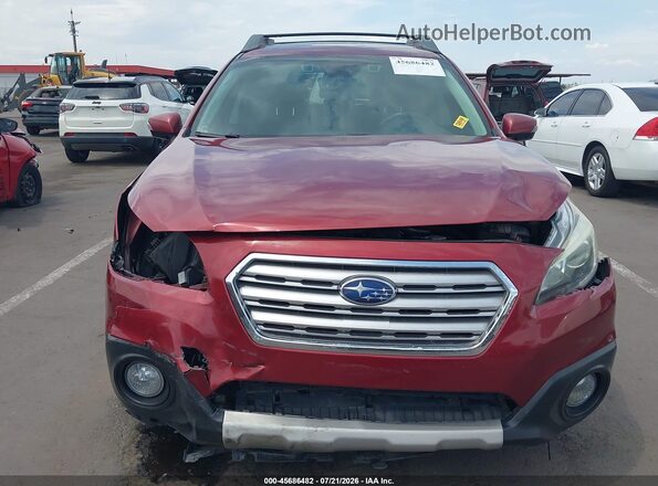 4S4BSANC2H3309292 2017 SUBARU OUTBACK Red უკანა სალონის ხედი