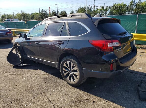 4S4BSANC2H3425477 2017 SUBARU OUTBACK Black Trasero izquierdo