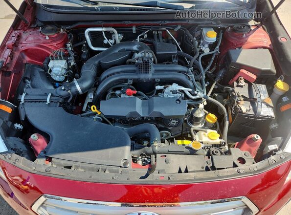 4S4BSANC2H3432283 2017 SUBARU OUTBACK Бордовый Вид подкапотного пространства