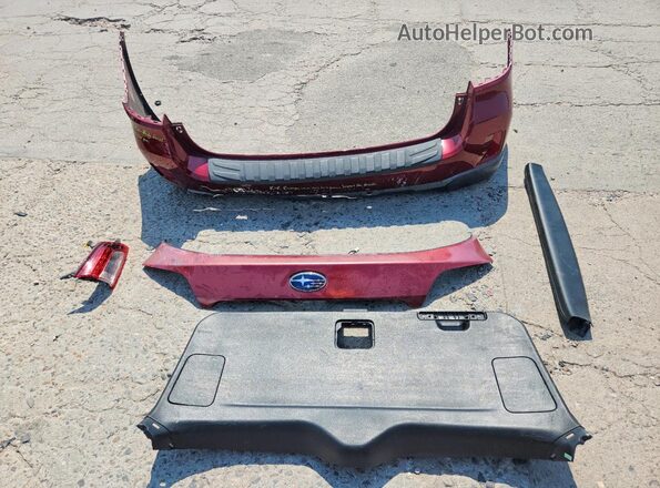 4S4BSANC2H3432283 2017 SUBARU OUTBACK Бордовый Вид наклейки с VIN-кодом