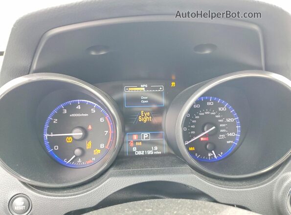 4S4BSANC2J3339141 2018 SUBARU OUTBACK Серый Вид щитка приборов
