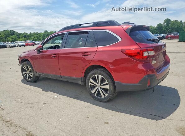 4S4BSANC3K3244282 2019 SUBARU OUTBACK Красный Задняя левая четверть