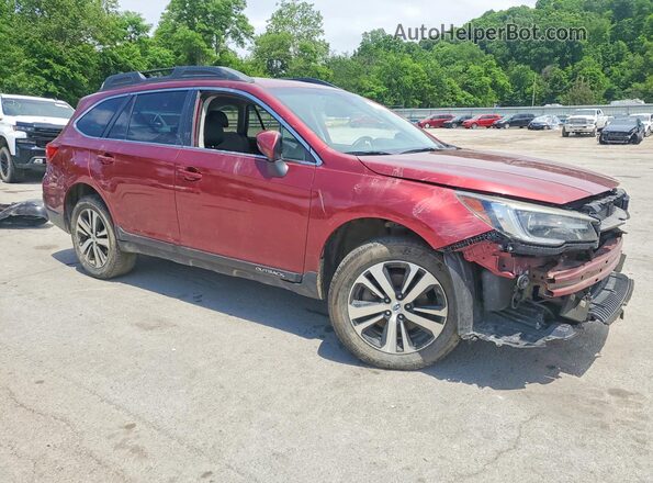 4S4BSANC3K3244282 2019 SUBARU OUTBACK Красный Передняя правая четверть