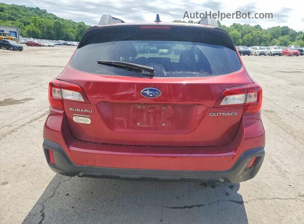 4S4BSANC3K3244282 2019 SUBARU OUTBACK Красный Вид сзади