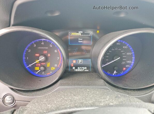 4S4BSANC4G3287648 2016 SUBARU OUTBACK Blue Instrument cluster view