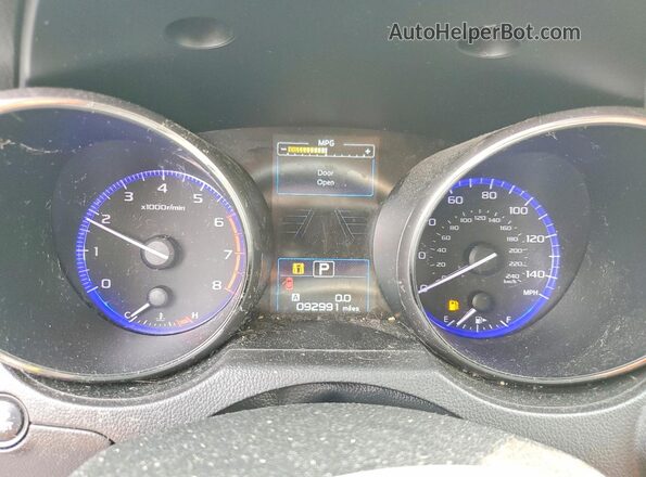 4S4BSANC4G3300401 2016 SUBARU OUTBACK Gray Սարքավորումների վահանակի տեսք