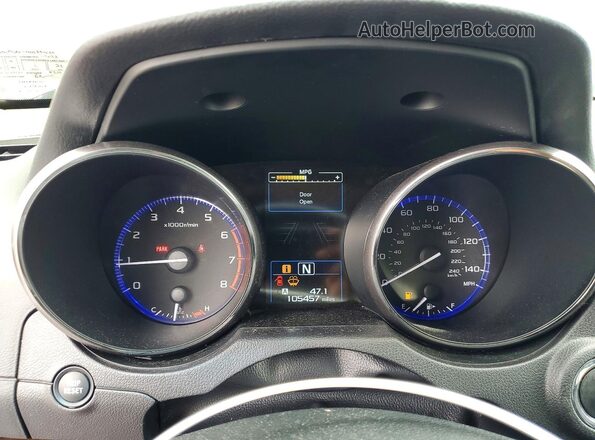 4S4BSANC4H3294066 2017 SUBARU OUTBACK Blue Vista del cuadro de instrumentos