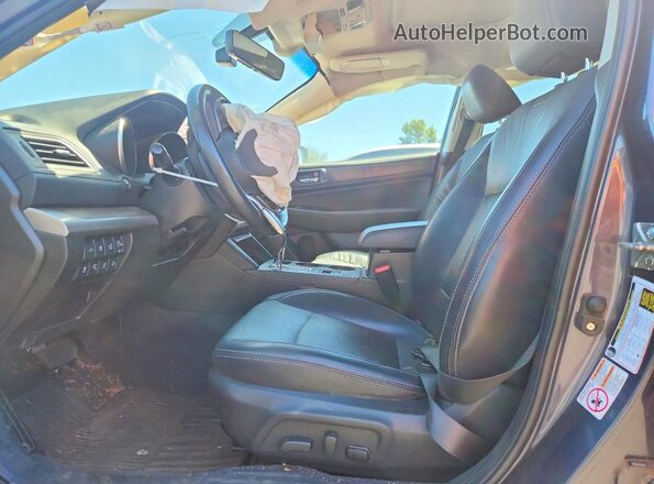 4S4BSANC4H3402914 2017 SUBARU OUTBACK Gray Вид салону спереду