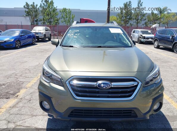4S4BSANC4K3245943 2019 SUBARU OUTBACK Green უკანა სალონის ხედი