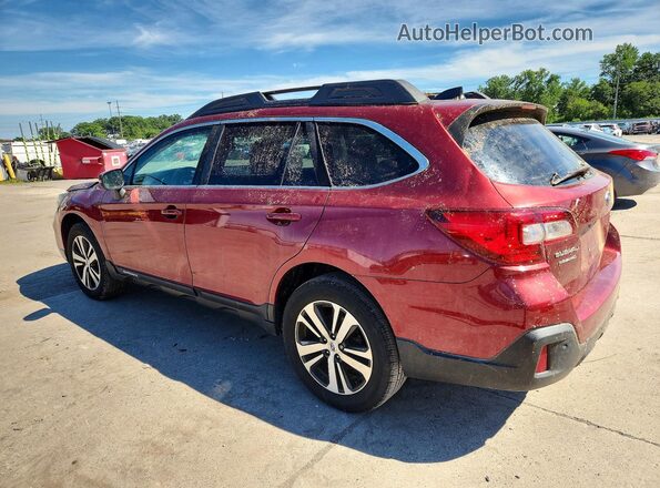 4S4BSANC4K3345279 2019 SUBARU OUTBACK Maroon Tył lewy