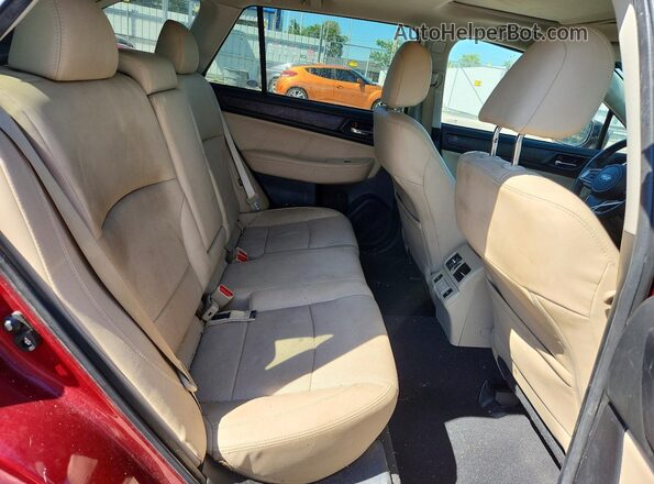 4S4BSANC4K3345279 2019 SUBARU OUTBACK Maroon Widok tylnych siedzeń