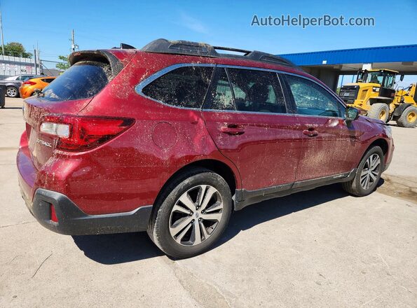 4S4BSANC4K3345279 2019 SUBARU OUTBACK Maroon Tył prawy