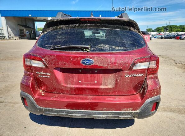 4S4BSANC4K3345279 2019 SUBARU OUTBACK Maroon Widok z tyłu