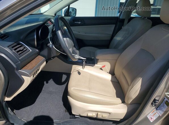 4S4BSANC5H3218596 2017 SUBARU OUTBACK Gold Widok wnętrza z przodu