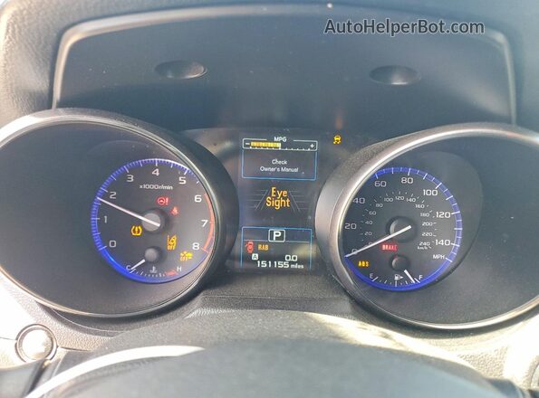 4S4BSANC5H3218596 2017 SUBARU OUTBACK Gold Widok zestawu wskaźników