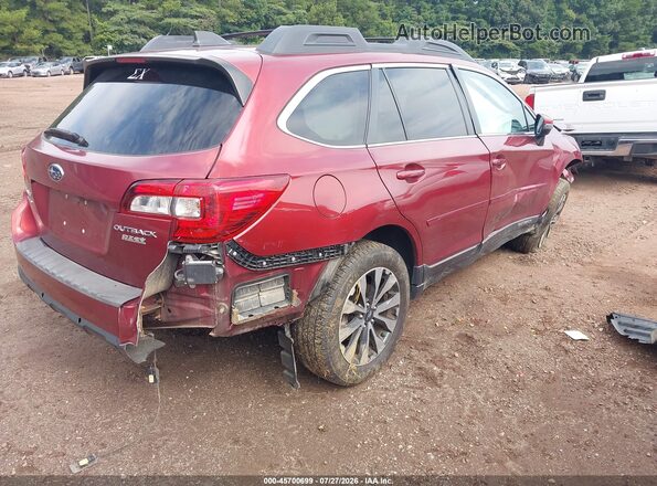 4S4BSANC5H3223622 2017 SUBARU OUTBACK Red Trasero derecho