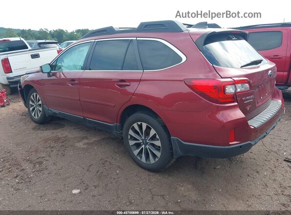 4S4BSANC5H3223622 2017 SUBARU OUTBACK Red Trasero izquierdo