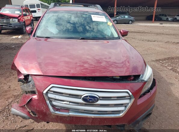 4S4BSANC5H3223622 2017 SUBARU OUTBACK Red Vista frontal