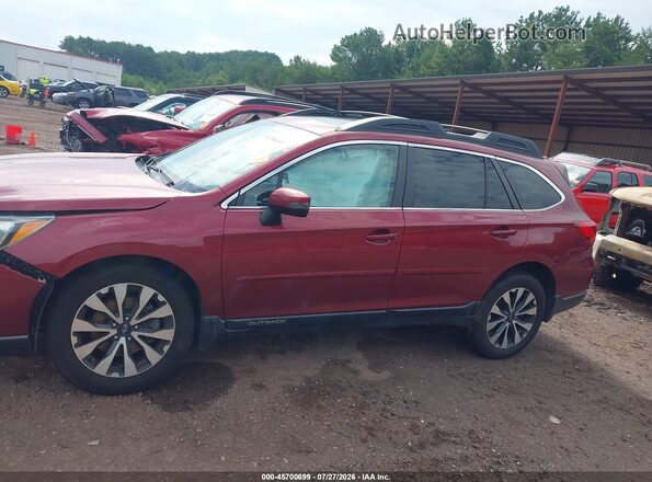 4S4BSANC5H3223622 2017 SUBARU OUTBACK Red Vista interior trasera