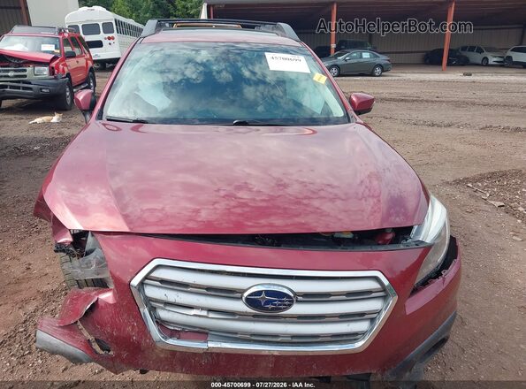 4S4BSANC5H3223622 2017 SUBARU OUTBACK Red Vista del salpicadero