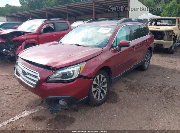 4S4BSANC5H3223622 2017 SUBARU OUTBACK Red Vista tres cuartos delantera izquierda