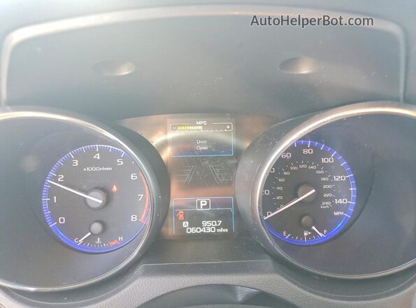 4S4BSANC5H3224012 2017 SUBARU OUTBACK White Вид щитка приладів