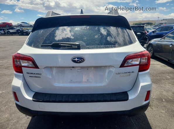 4S4BSANC5H3292407 2017 SUBARU OUTBACK White Widok z tyłu