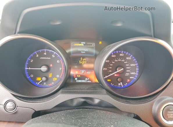 4S4BSANC5H3418829 2017 SUBARU OUTBACK Silver Instrument cluster view