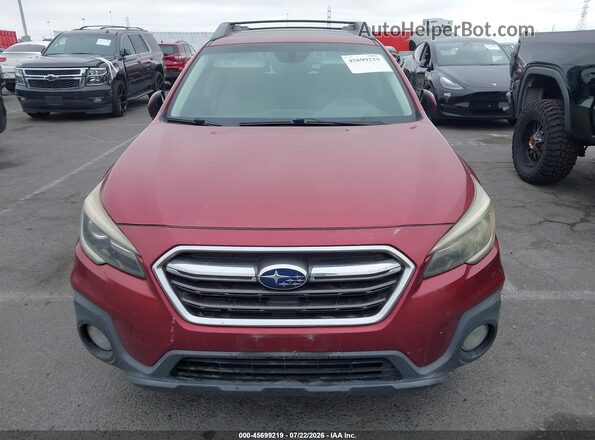 4S4BSANC5J3318543 2018 SUBARU OUTBACK Бордовый Вид спереди