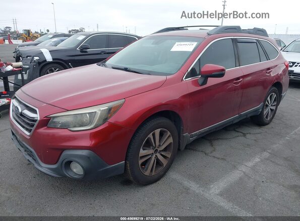 4S4BSANC5J3318543 2018 SUBARU OUTBACK Бордовый Передняя левая четверть
