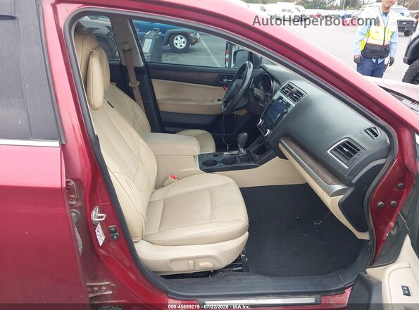 4S4BSANC5J3318543 2018 SUBARU OUTBACK Бордовый Вид салона спереди