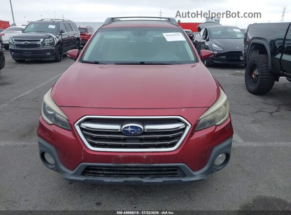 4S4BSANC5J3318543 2018 SUBARU OUTBACK Бордовый Вид щитка приборов