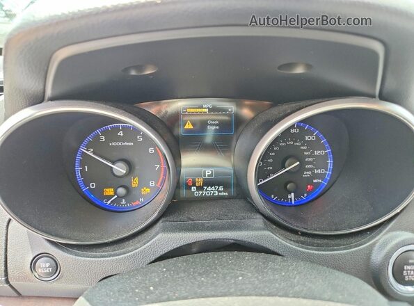 4S4BSANC5J3370738 2018 SUBARU OUTBACK Blue Instrument cluster view