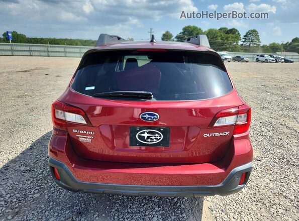 4S4BSANC5K3372586 2019 SUBARU OUTBACK Red Հետևի տեսք