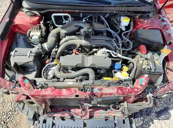 4S4BSANC5K3372586 2019 SUBARU OUTBACK Red Սալոնի հետևի տեսք