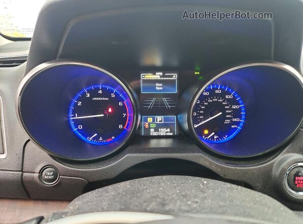 4S4BSANC6H3232457 2017 SUBARU OUTBACK Blue Vista del cuadro de instrumentos