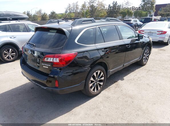 4S4BSANC6H3269573 2017 SUBARU OUTBACK Черный Задняя правая четверть