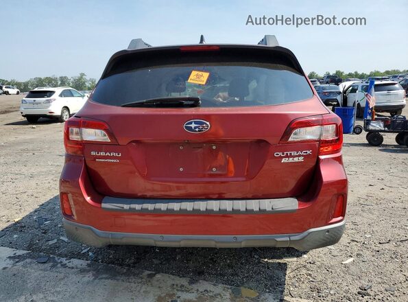 4S4BSANC6H3276443 2017 SUBARU OUTBACK Red Вид ззаду