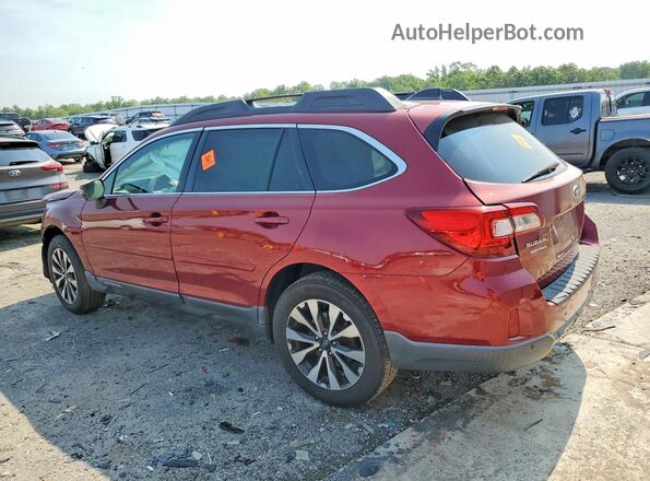 4S4BSANC6H3276443 2017 SUBARU OUTBACK Red Задня ліва чверть