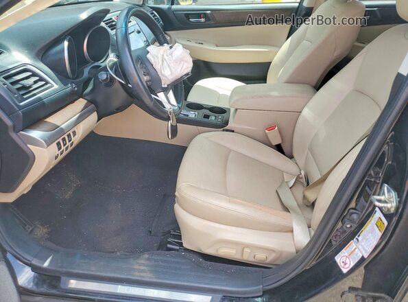 4S4BSANC6H3311496 2017 SUBARU OUTBACK Черный Вид салона спереди