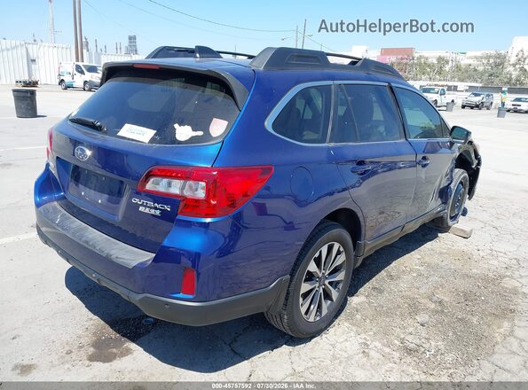 4S4BSANC6H3317654 2017 SUBARU OUTBACK Dark Blue Rear right