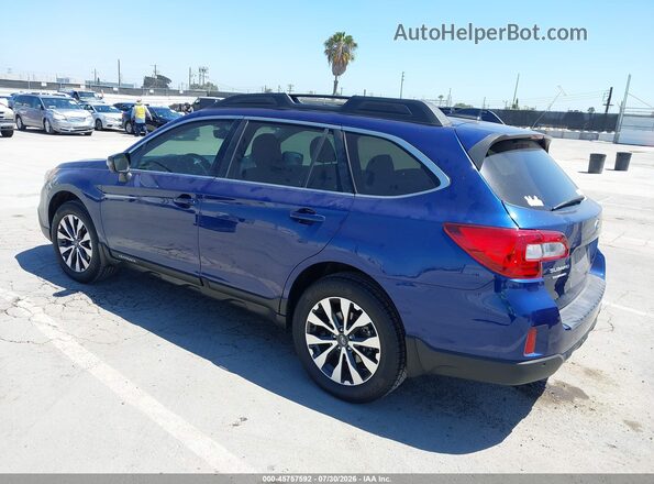 4S4BSANC6H3317654 2017 SUBARU OUTBACK Dark Blue Rear left