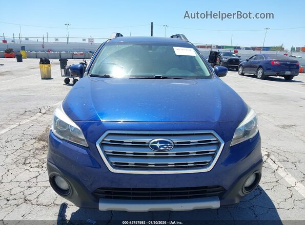 4S4BSANC6H3317654 2017 SUBARU OUTBACK Dark Blue Instrument cluster view